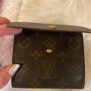 Louis Vuitton Brown Canvas Wallet - medium sized